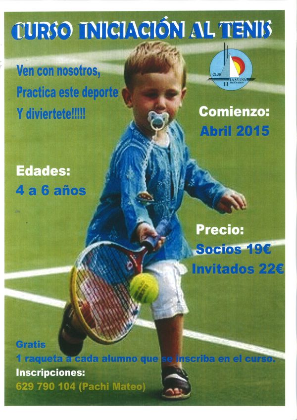 CURSO DE INICIACIÓN AL TENIS