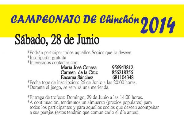 CAMPEONATO CHINCHON