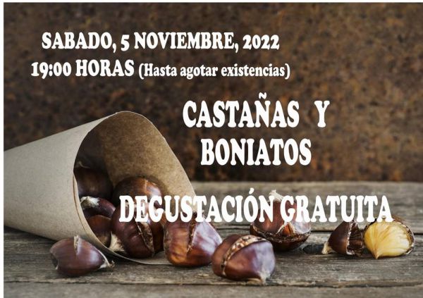 DEGUSTACIÓN DE CASTAÑAS Y BONIATOS