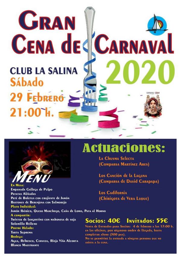 GRAN CENA DE CARNAVAL