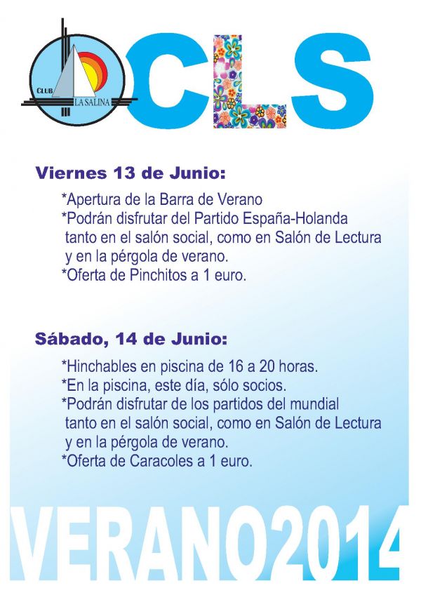 ACTIVIDADES FIN DE SEMANA 13-14 JUNIO