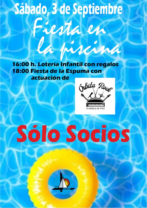 SABADO, 3 SEPTIEMBRE. FIESTA DE LA ESPUMA