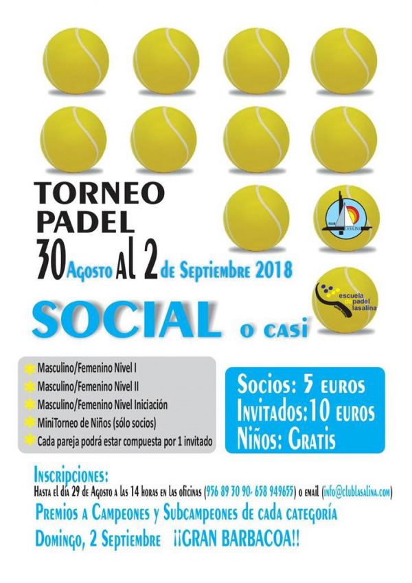 TORNEO CASI SOCIAL PADEL