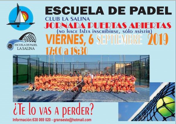 JORNADA PUERTAS ABIERTAS PADEL