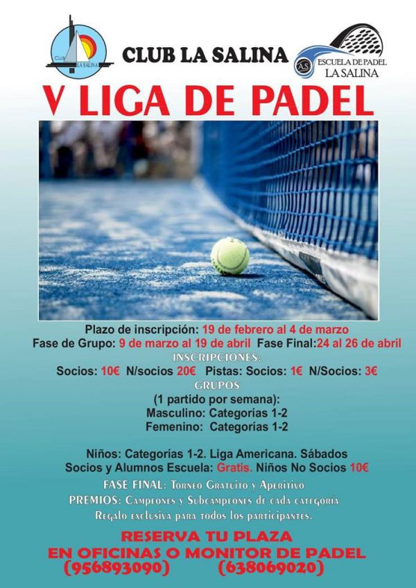 V LIGA DE PADEL