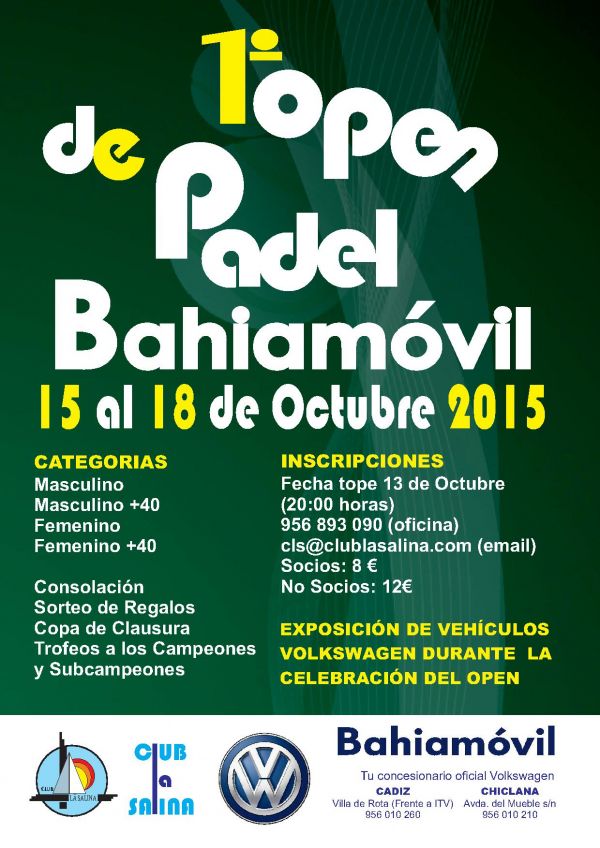 I OPEN PADEL CLUB LA SALINA BAHIAMOVIL