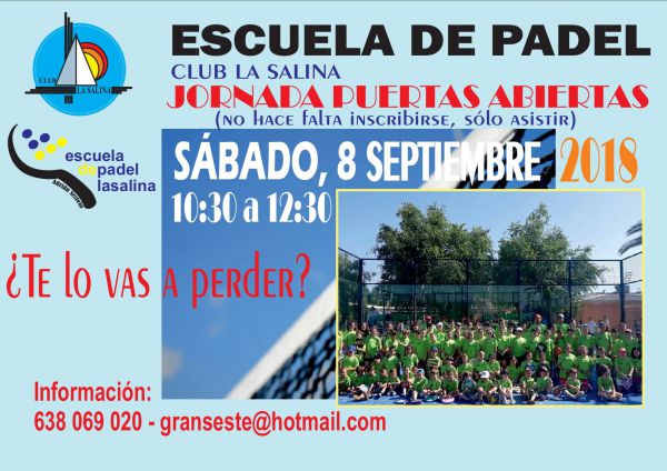 JORNADA PUERTAS ABIERTAS PADEL