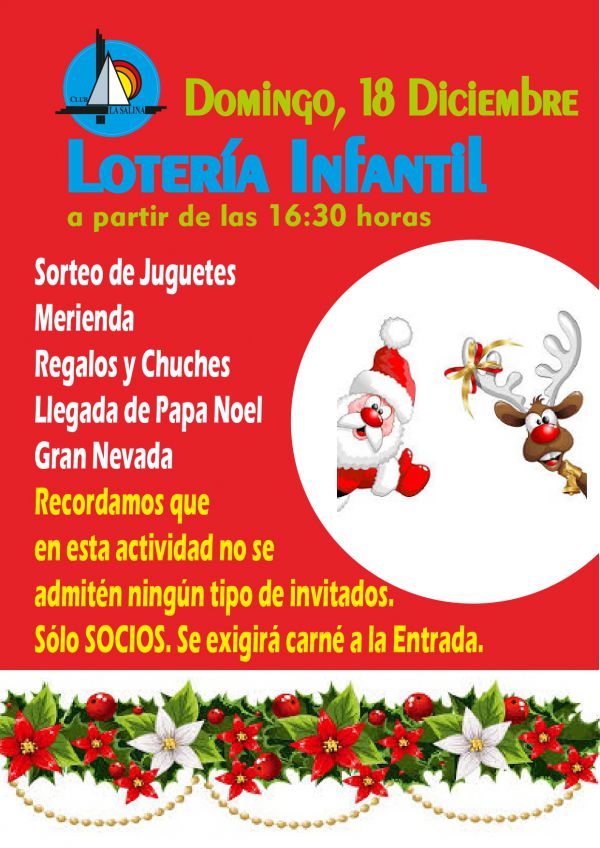 PAPA NOEL Y LOTERIA INFANTIL 