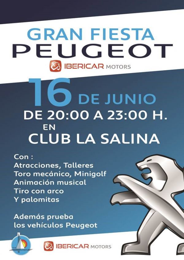 SÁBADO 16 JUNIO, FIESTA INFANTIL PEUGEOT