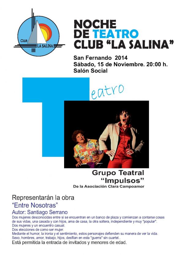 NOCHE DE TEATRO. 15 NOVIEMBRE