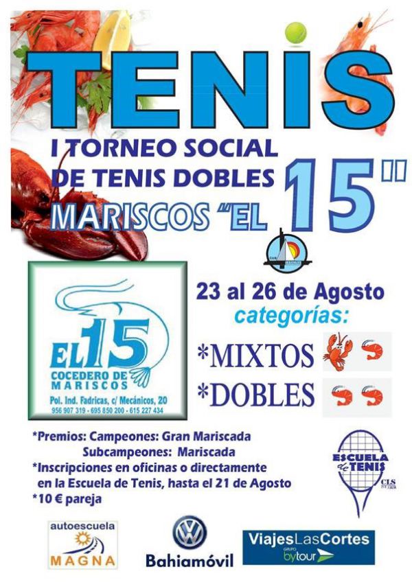 TORNEO SOCIAL TENIS DOBLES