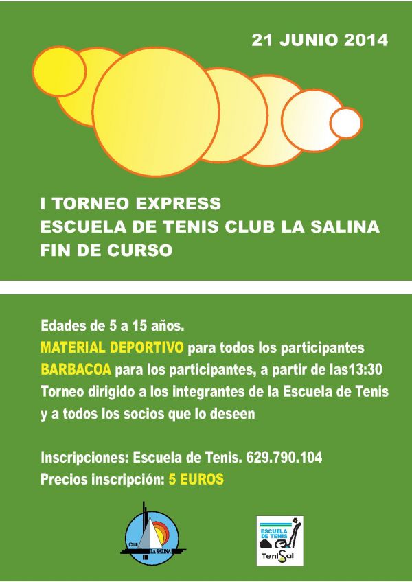 I TORNEO EXPRESS TENIS FIN DE CURSO