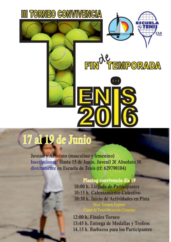 TORNEO TENIS FIN DE CURSO 2015-2016