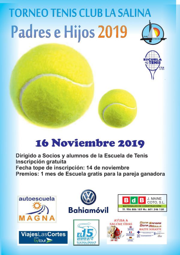 TORNEO TENIS PADRES E HIJOS