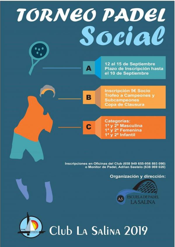 TORNEO SOCIAL DE PADEL 