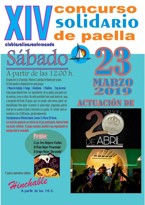 XIV CONCURSO SOLIDARIO DE PAELLA