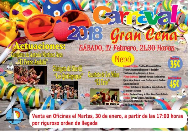 GRAN CENA DE CARNAVAL 2018