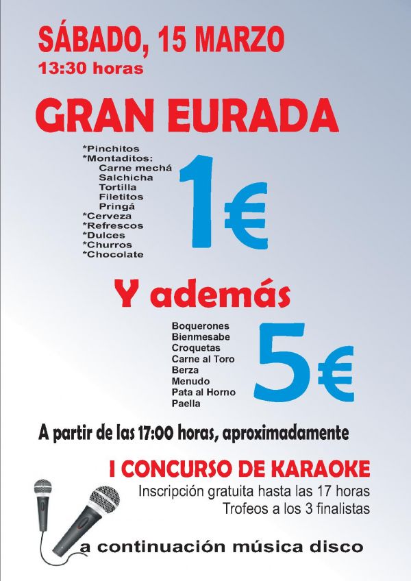 GRAN EURADA CLUB LA SALINA. SÁBADO, 15 MARZO