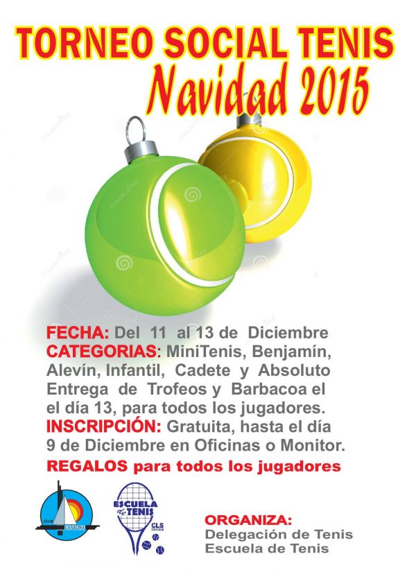 TORNEO SOCIAL DE TENIS NAVIDAD 2015