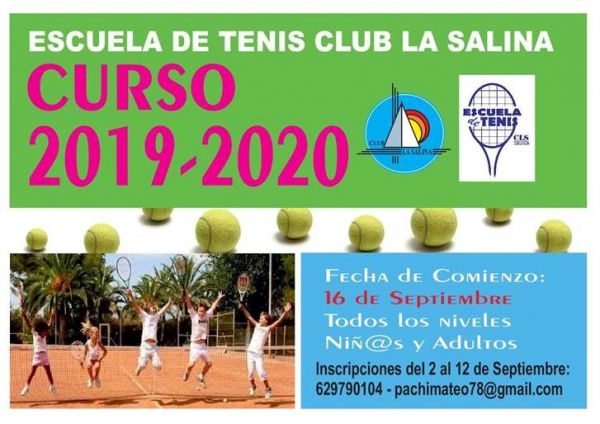 ESCUELA DE TENIS CURSO 2019-2020